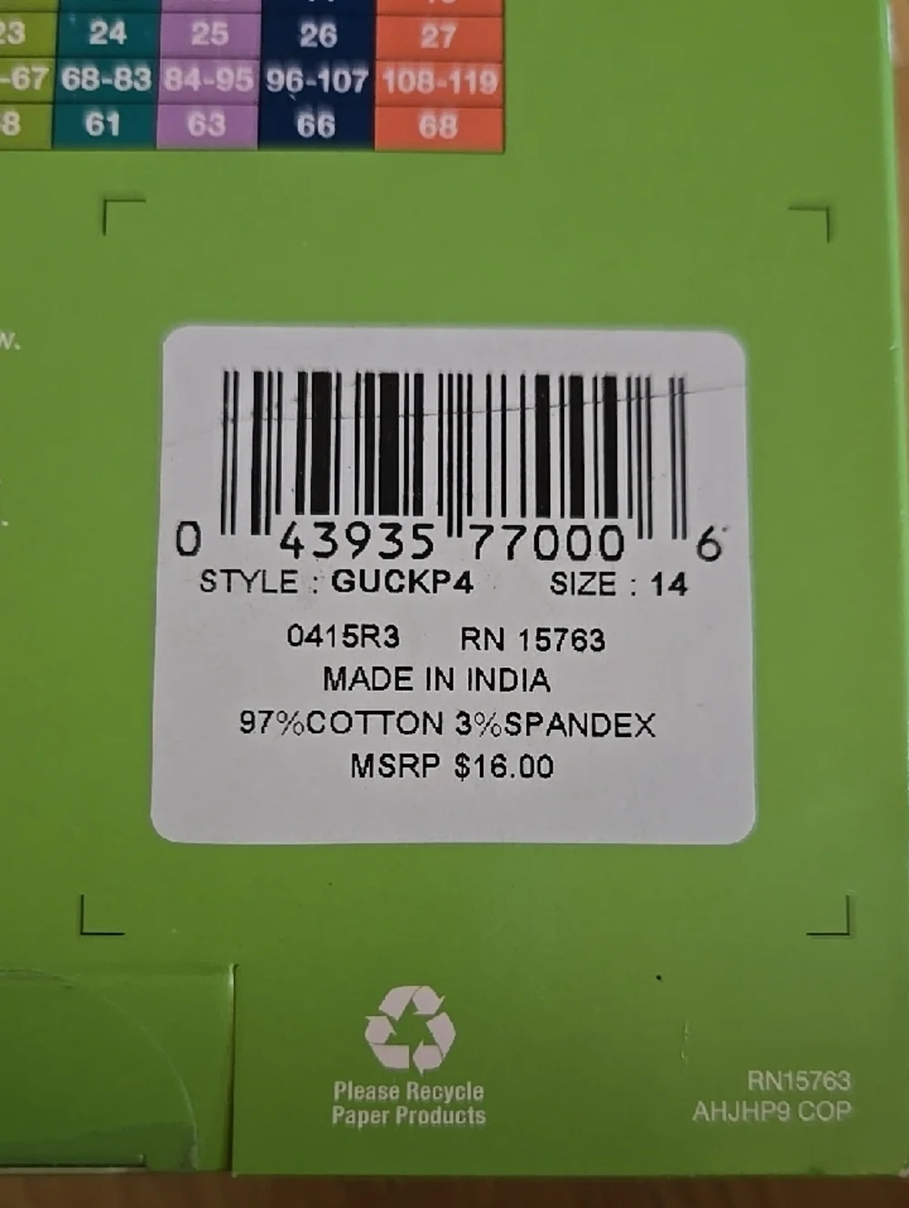 Hanes Girls' Bikini Underwear Pack - 4 Pack Size 14